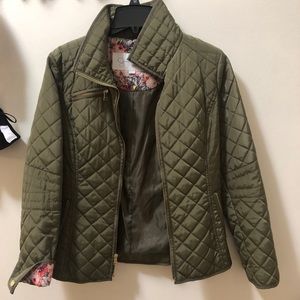 Jessica Simpson Olive Green Quilted Jacket